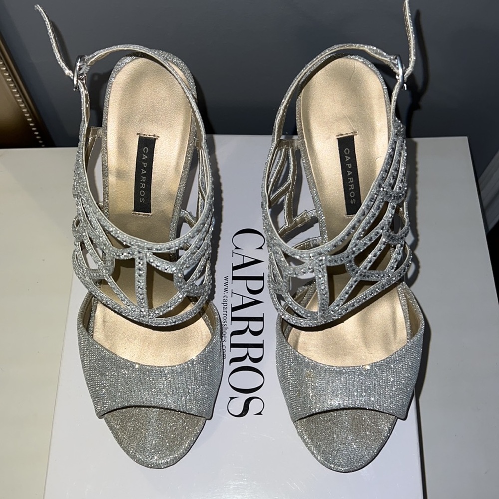 Silver Rhinestone Heels - Picture 7 of 8